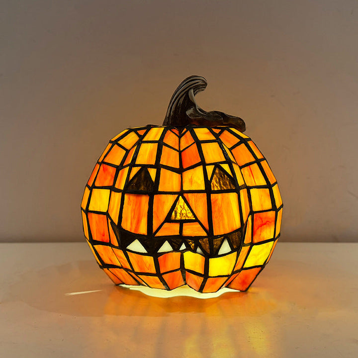 Pumpkin Glass Kids Night Light Lamp