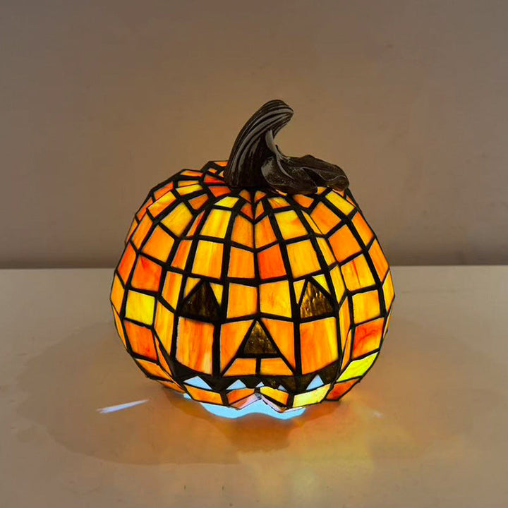 Pumpkin Glass Kids Night Light Lamp