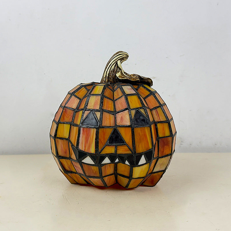 Pumpkin Glass Kids Night Light Lamp