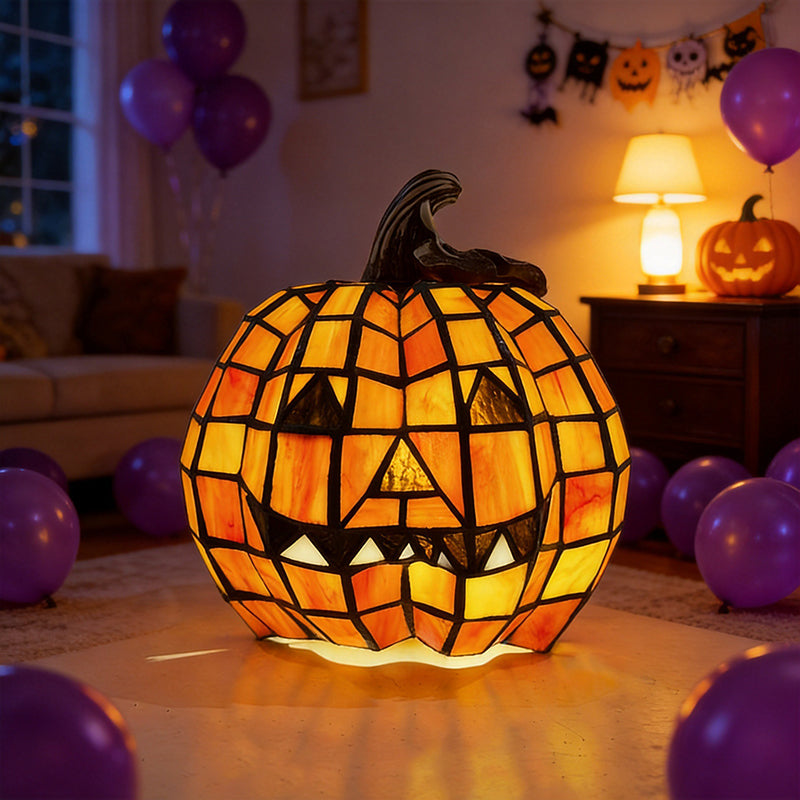 Pumpkin Glass Kids Night Light Lamp