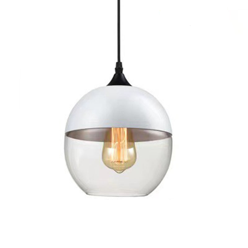 Contemporary Cylinder Glass Pendant Light