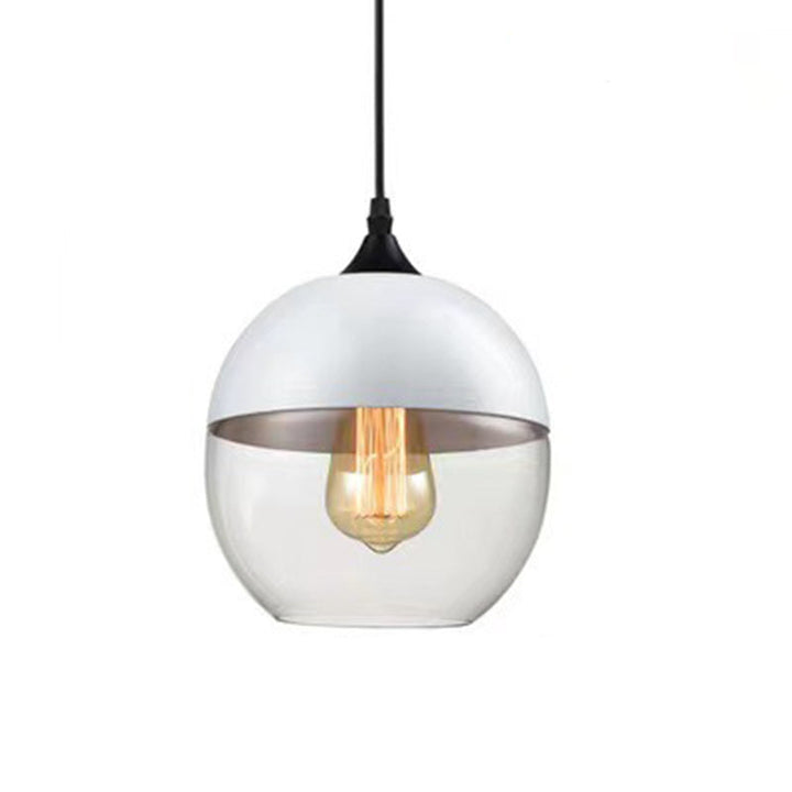 Contemporary Cylinder Glass Pendant Light