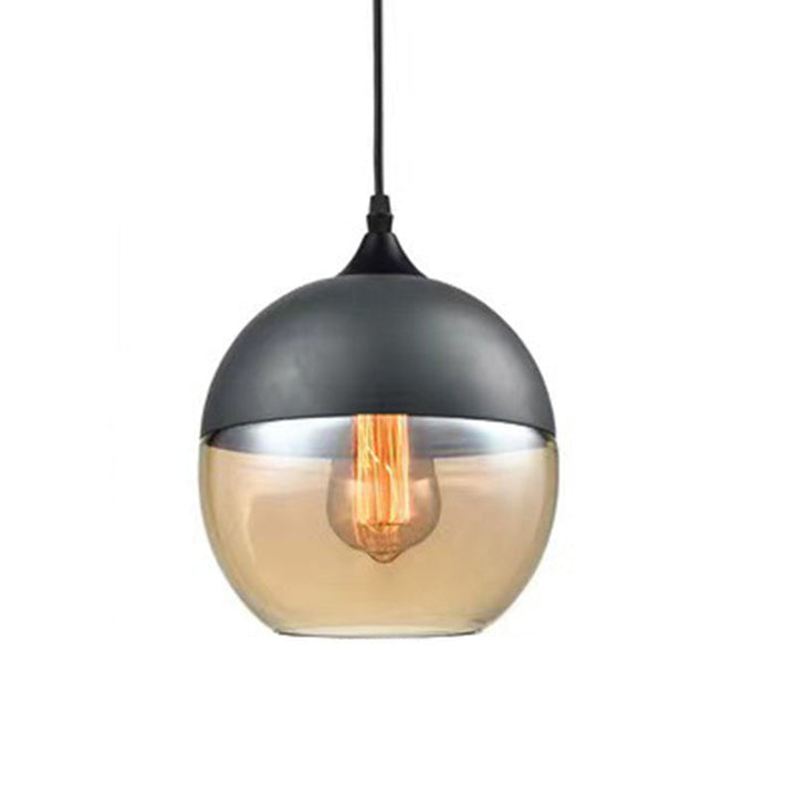 Contemporary Cylinder Glass Pendant Light
