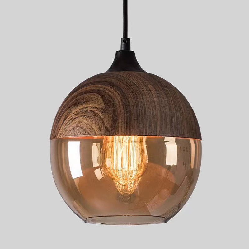 Contemporary Cylinder Glass Pendant Light