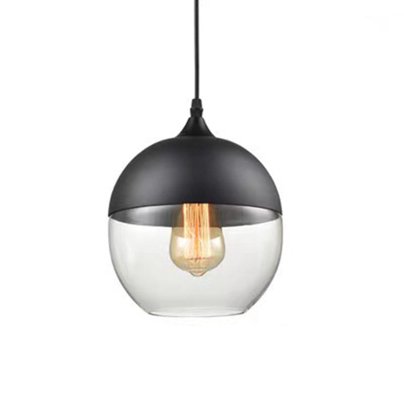 Contemporary Cylinder Glass Pendant Light