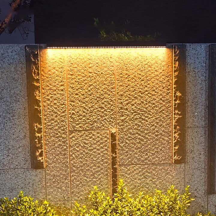 Minimalist Tempered Glass Waterproof LED Wall Lamp