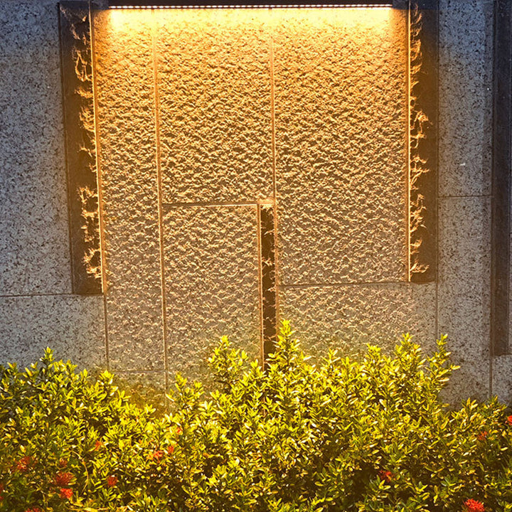 Minimalist Tempered Glass Waterproof LED Wall Lamp