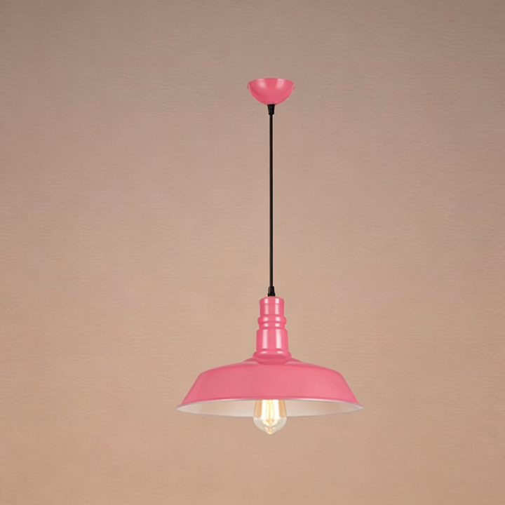 Contemporary Round Iron Pendant Light