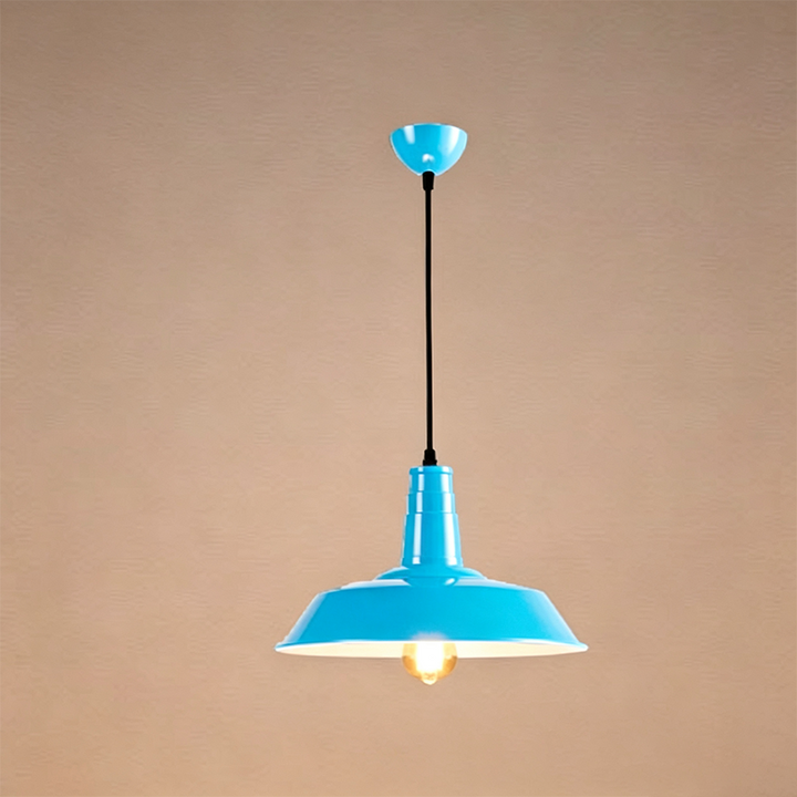 Contemporary Round Iron Pendant Light