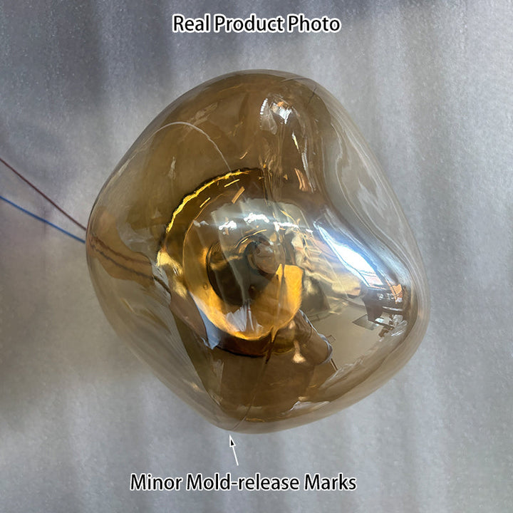 Irregular Minimalist Spherical Glass Wall Sconce