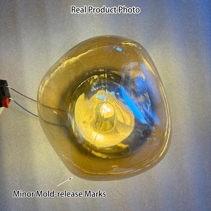 Irregular Minimalist Spherical Glass Wall Sconce