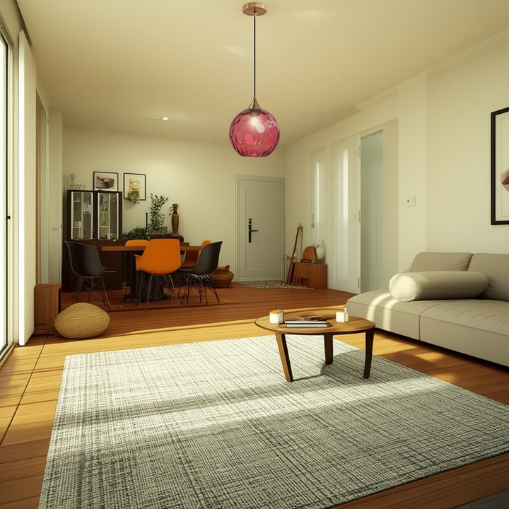 Minimalist Spherical Glass Pendant Light