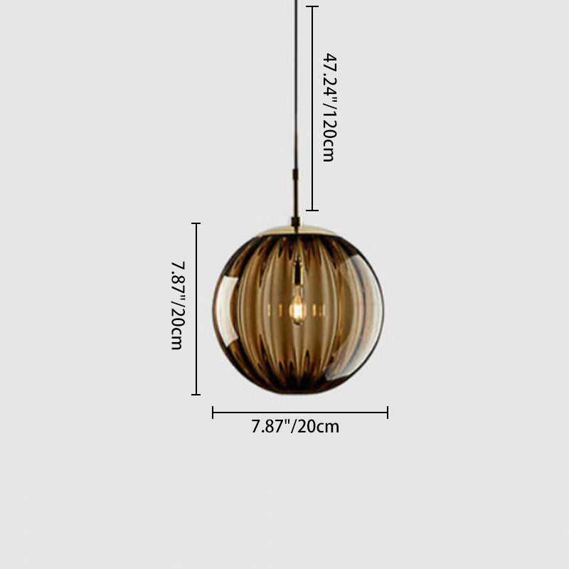 Minimalist Spherical Glass Pendant Light