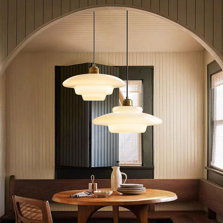 Flying Minimalist Spherical Glass Pendant Light