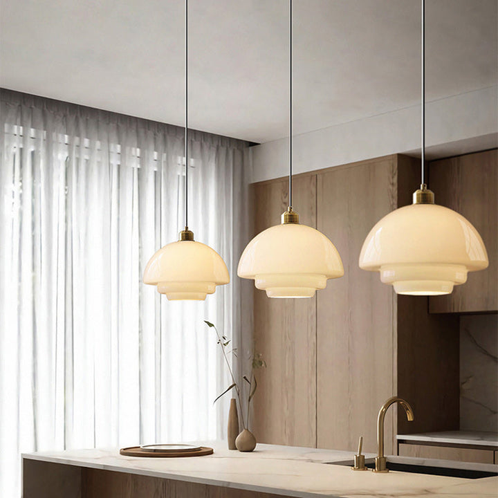 Flying Minimalist Spherical Glass Pendant Light