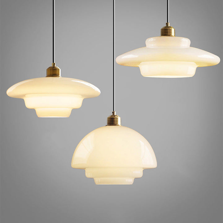 Flying Minimalist Spherical Glass Pendant Light