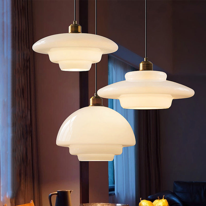 Flying Minimalist Spherical Glass Pendant Light