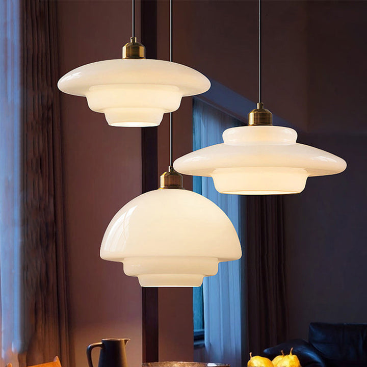 Flying Minimalist Spherical Glass Pendant Light