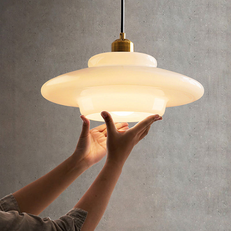Flying Minimalist Spherical Glass Pendant Light