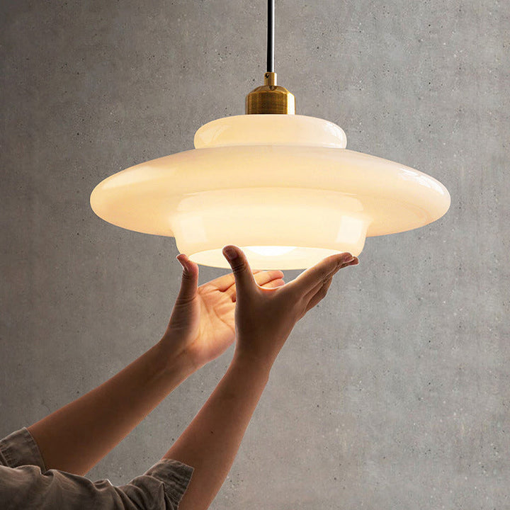 Flying Minimalist Spherical Glass Pendant Light
