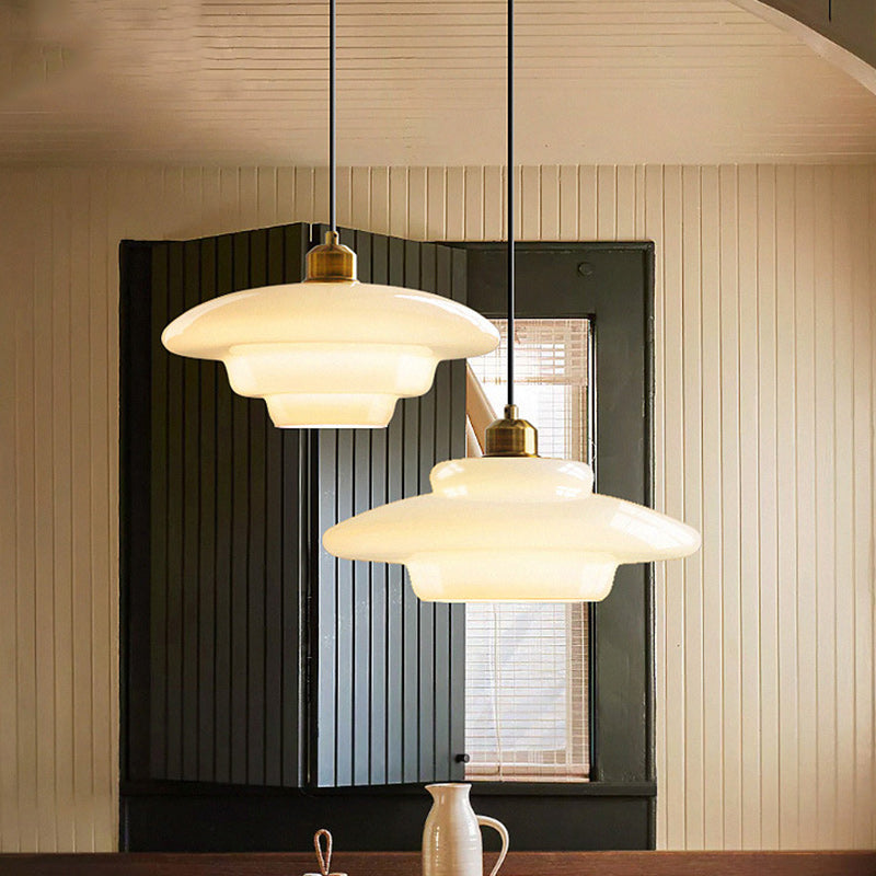 Flying Minimalist Spherical Glass Pendant Light