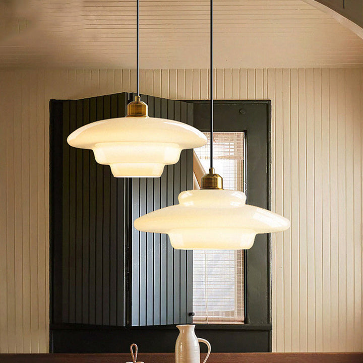 Flying Minimalist Spherical Glass Pendant Light