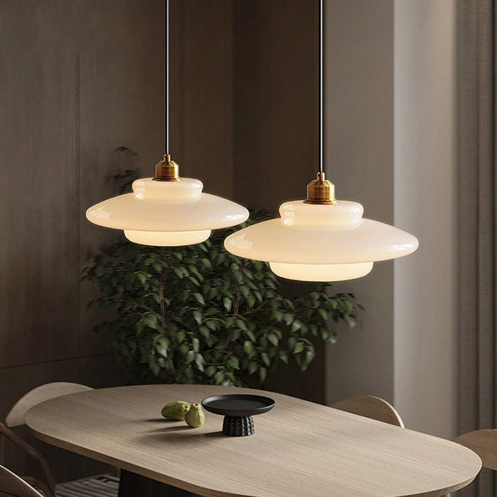 Flying Minimalist Spherical Glass Pendant Light