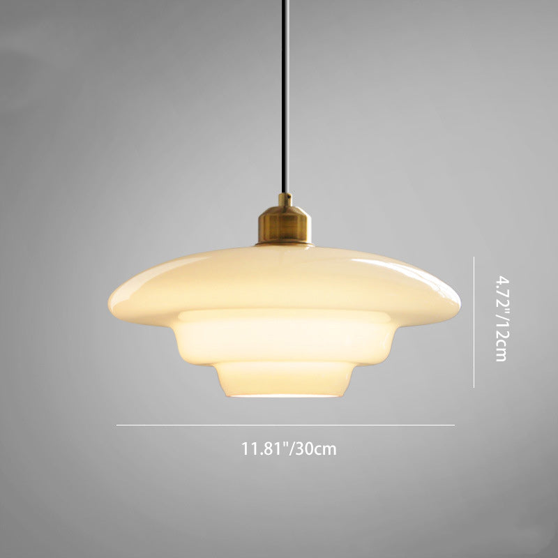 Flying Minimalist Spherical Glass Pendant Light