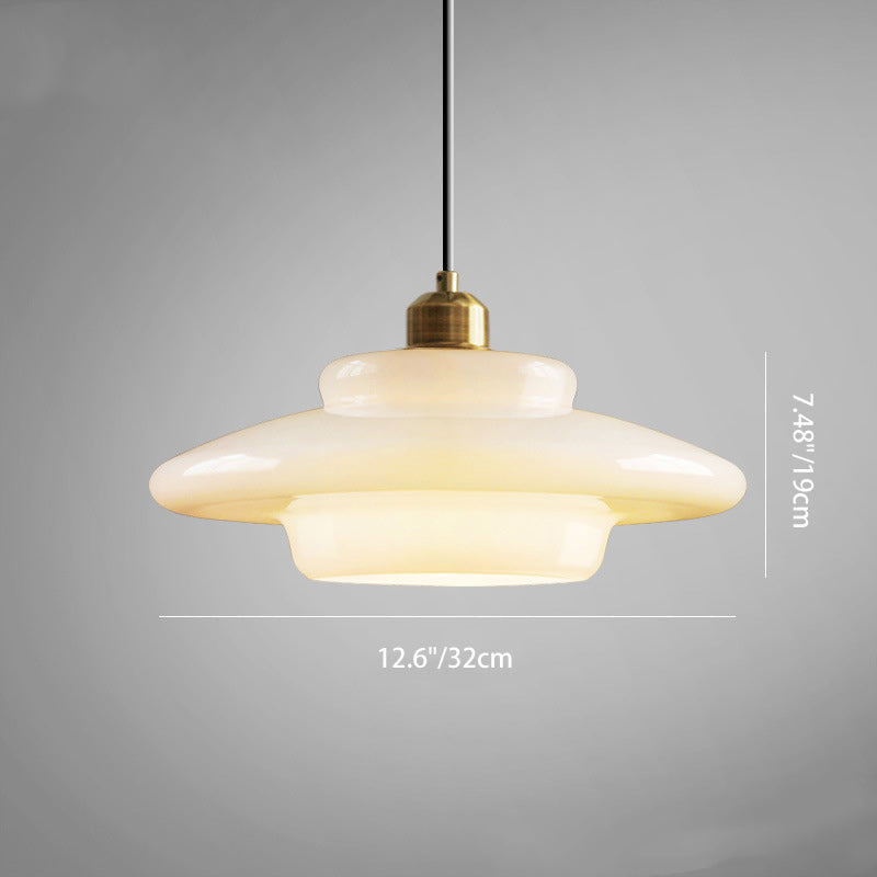 Flying Minimalist Spherical Glass Pendant Light