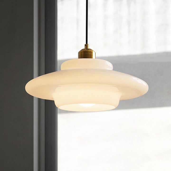 Flying Minimalist Spherical Glass Pendant Light