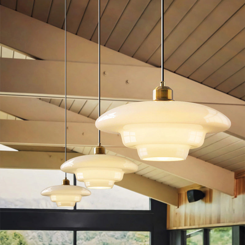 Flying Minimalist Spherical Glass Pendant Light