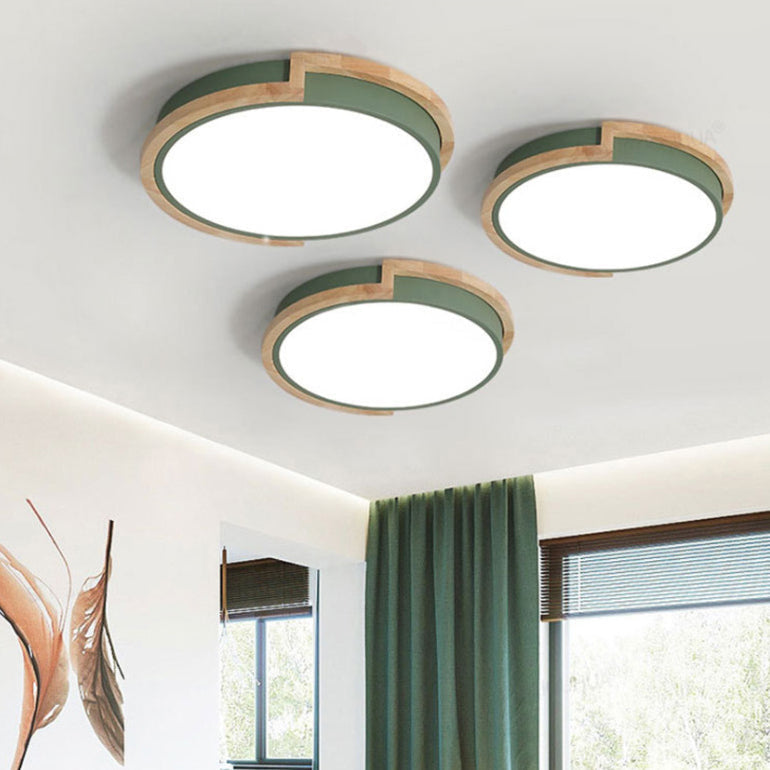 Contemporary Round Acrylic LED Flush Mount Ceiling Light 2