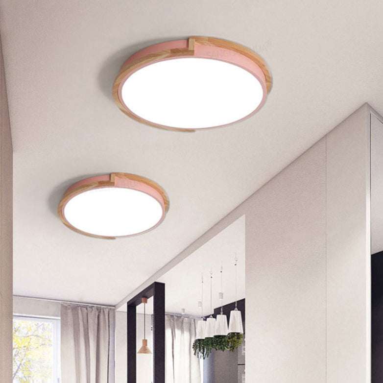 Contemporary Round Acrylic LED Flush Mount Ceiling Light 2