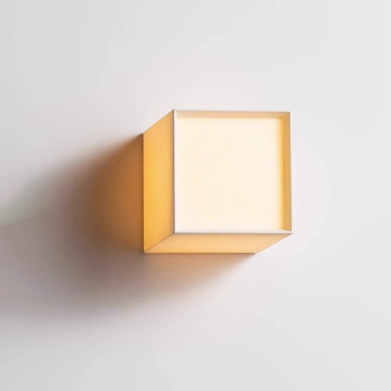 Traditional Square Fabric LED Wall Sconce