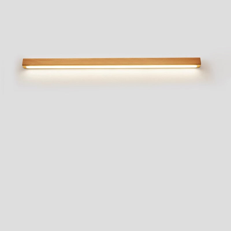 Simple Solid Wood LED Wall Sconce