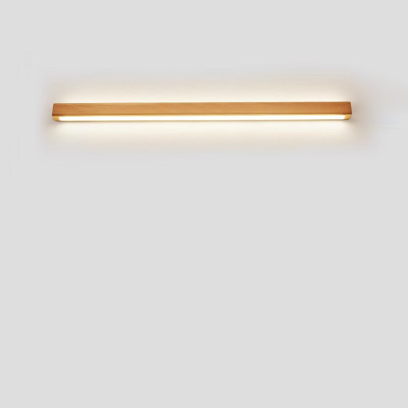 Simple Solid Wood LED Wall Sconce