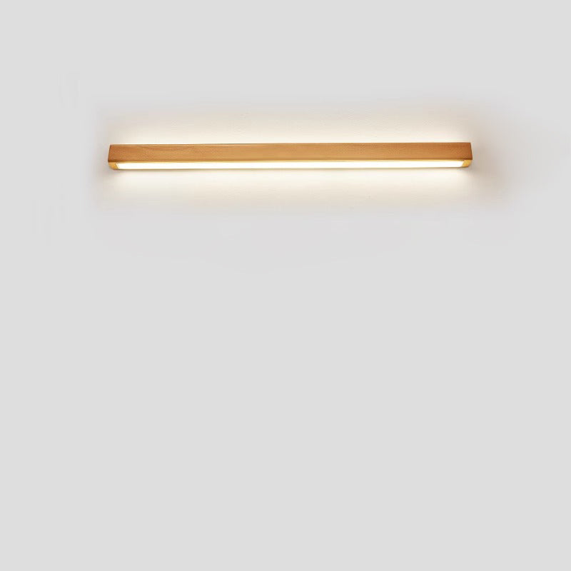 Simple Solid Wood LED Wall Sconce