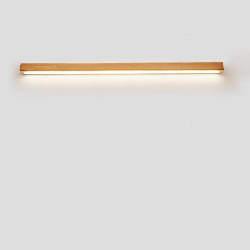 Simple Solid Wood LED Wall Sconce