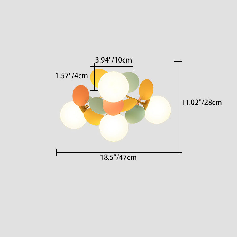Contemporary Branch Acrylic Flush Mount Ceiling Light