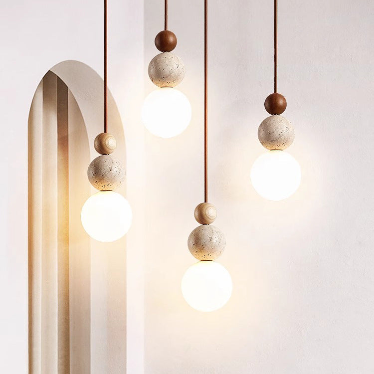 Traditional Solid Wood Pendant Light