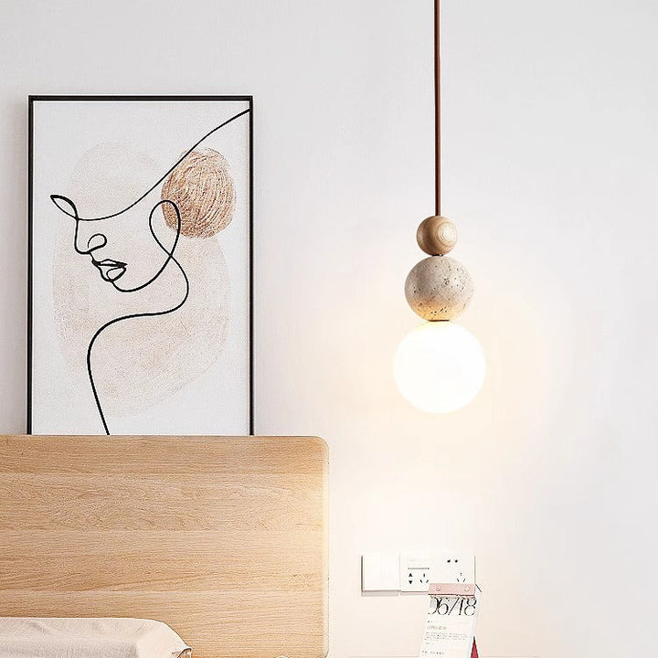 Traditional Solid Wood Pendant Light