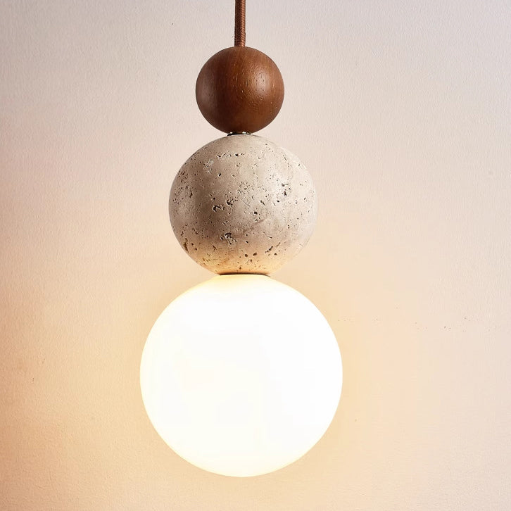 Traditional Solid Wood Pendant Light