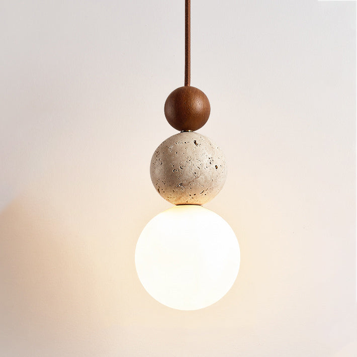 Traditional Solid Wood Pendant Light