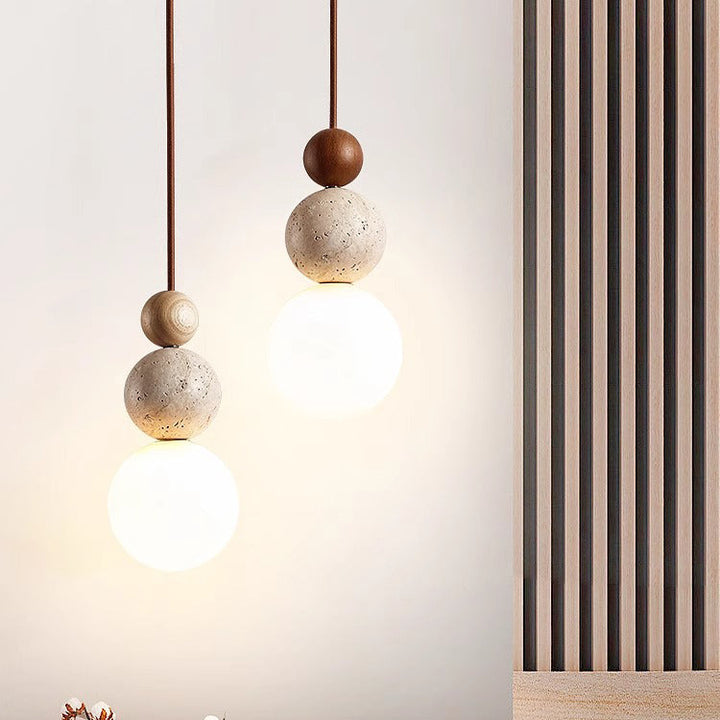 Traditional Solid Wood Pendant Light