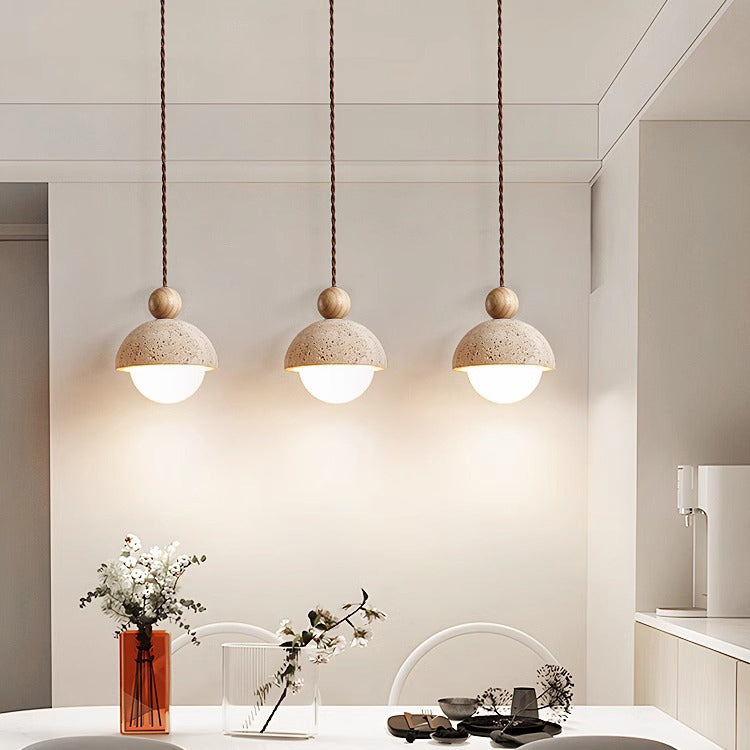 Traditional Solid Wood Pendant Light