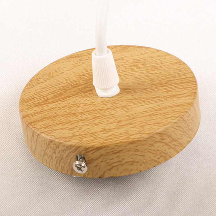 Traditional Rectangular Bamboo Pendant Light