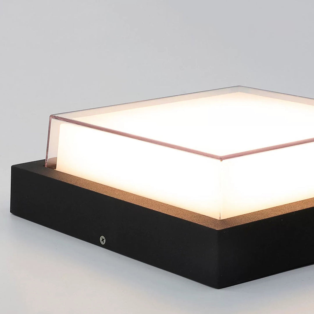 Minimalist Square Aluminum LED Flush Mount Ceiling Light 2
