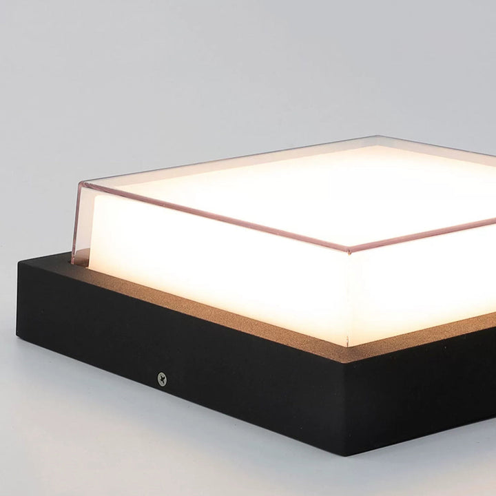 Minimalist Square Aluminum LED Flush Mount Ceiling Light 2