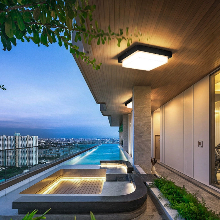Minimalist Square Aluminum LED Flush Mount Ceiling Light 2