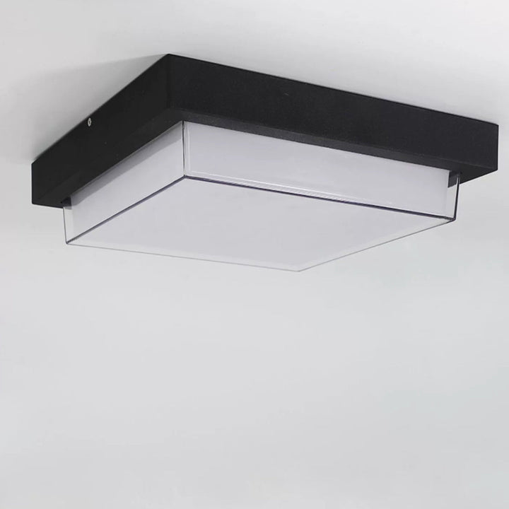 Minimalist Square Aluminum LED Flush Mount Ceiling Light 2